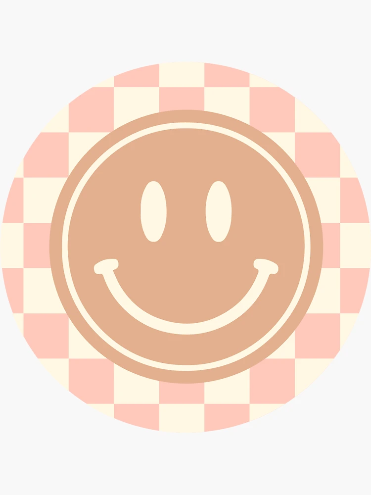 Retro Smiley Check | Sticker