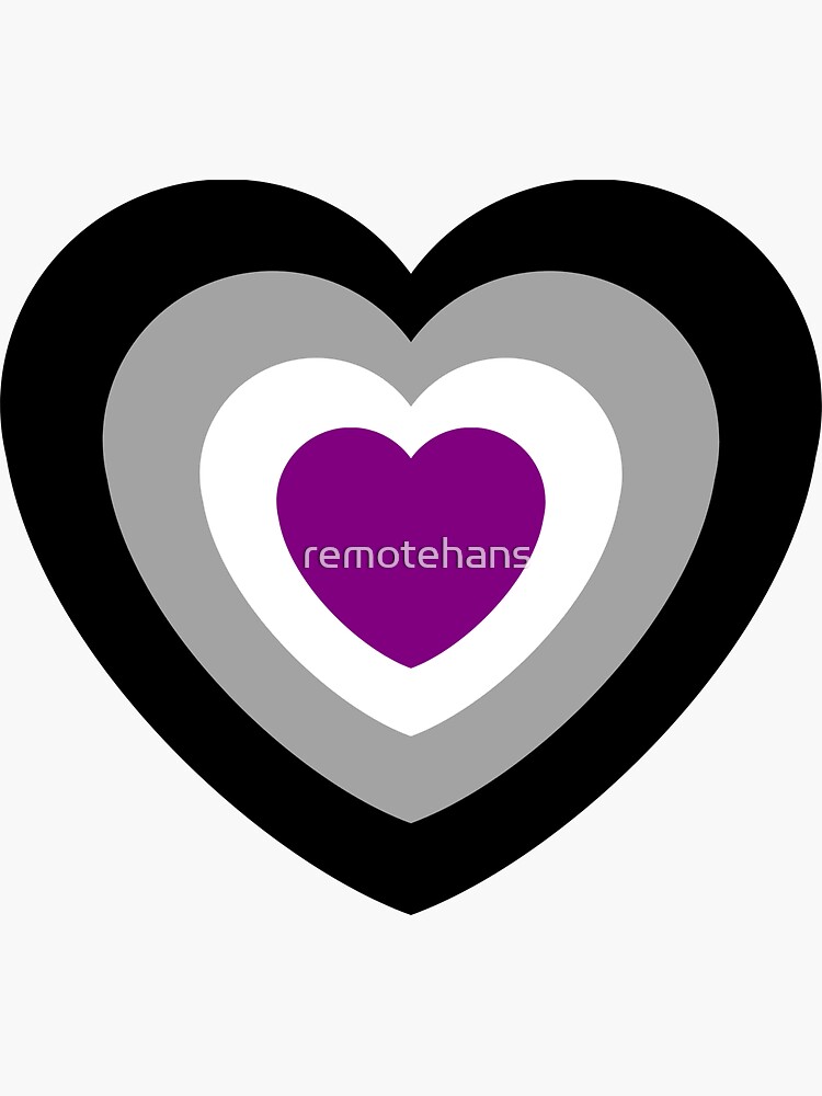 Ace Asexuality Pride Colours Growing Heart Sticker For Sale By Remotehans Redbubble 8103