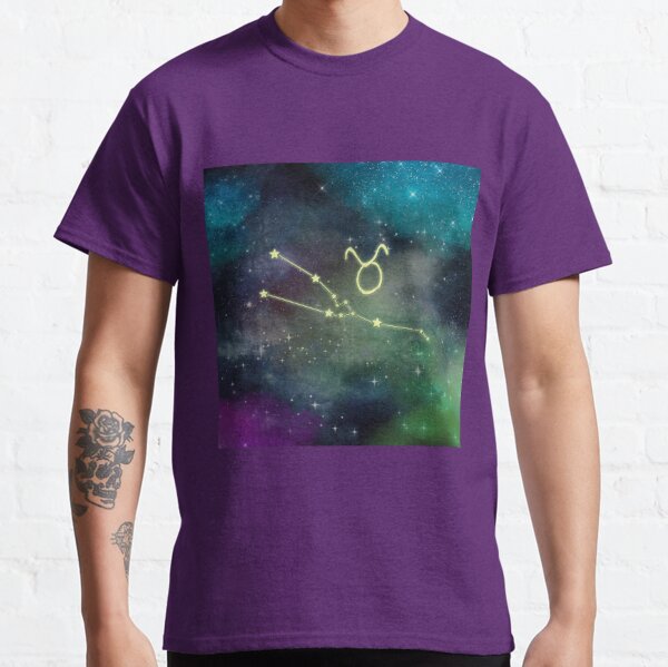 Taurus Constellation Starry Night Sky Classic T-Shirt