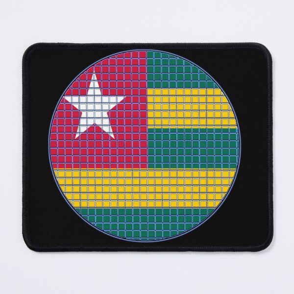 Item preview, Togo Flag Rounded - Squares Pixel designed and sold by MoonElite.
