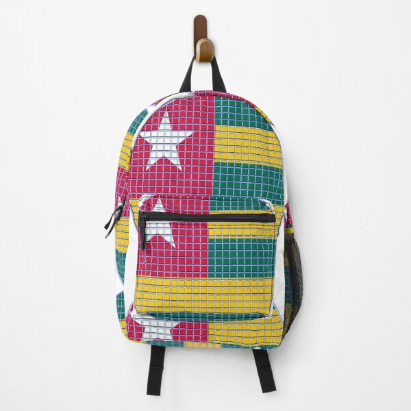 Item preview, Togo Flag Rounded - Squares Pixel  designed and sold by MoonElite.