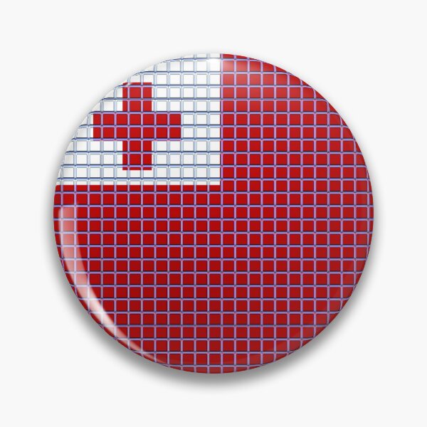 Item preview, Tonga Flag Rounded - Squares Pixel  designed and sold by MoonElite.