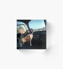 grandpa driving Acrylic Block