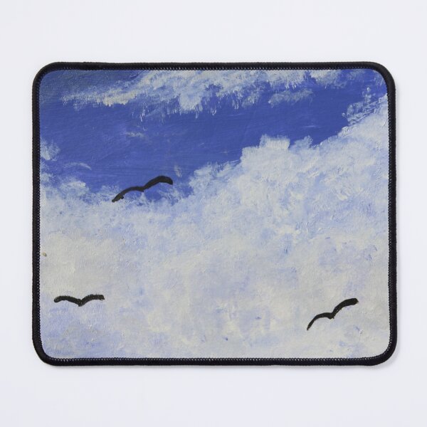 Item preview, Summer. Blue skies and clouds in acrylic designed and sold by nocturniart.