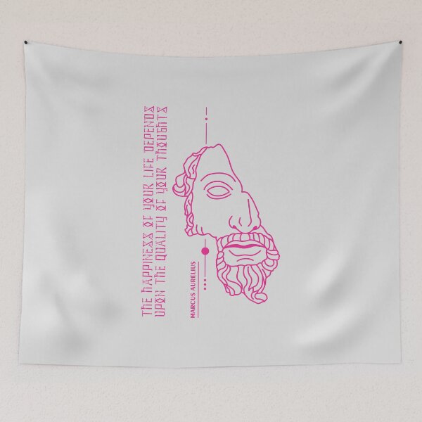 Item preview, Marcus Aurelius - Stoic Caesar - The happiness of your life depends on the quality of your thoughts..- Stoicism quote designed and sold by ArcFoundationCo.