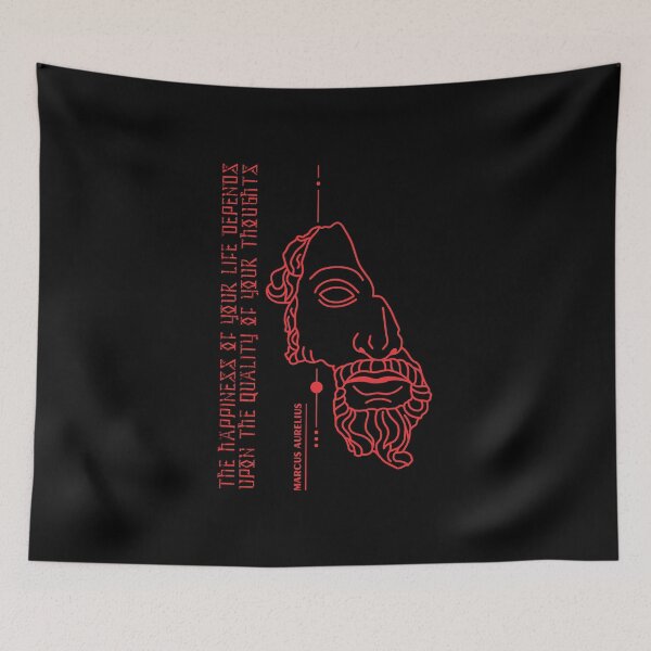 Item preview, Marcus Aurelius - Stoic Caesar - The happiness of your life depends on the quality of your thoughts..- Stoicism quote designed and sold by ArcFoundationCo.