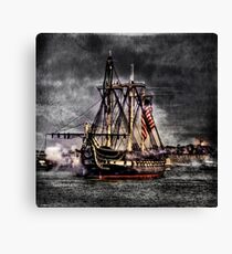 World's oldest commissioned warship afloat - USS CONSTITUTION Canvas Print