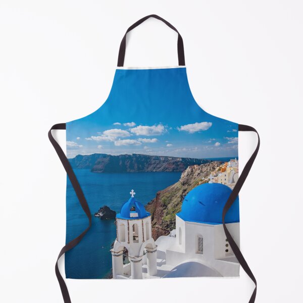 Item preview, Oia, Greece, Cobalt Blue Sea, Summer Day designed and sold by newburyboutique.