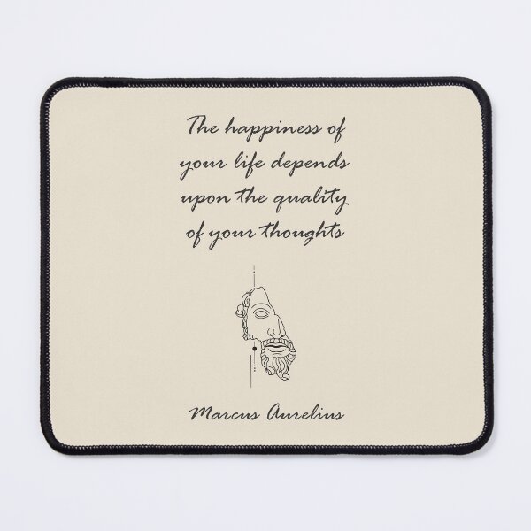 Item preview, Marcus Aurelius - Stoic Caesar - The happiness of your life depends on the quality of your thoughts..- Stoicism quote designed and sold by ArcFoundationCo.