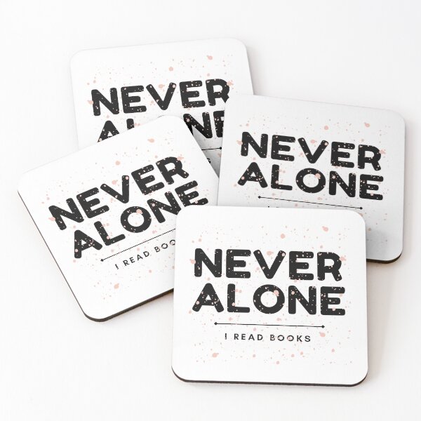 Item preview, Never Alone I Read Books designed and sold by ThreadlyAndCo.