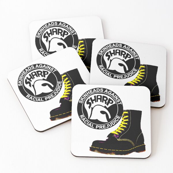 Item preview, SHARP Skins against racism yellow laces white black design designed and sold by ModSupporters.