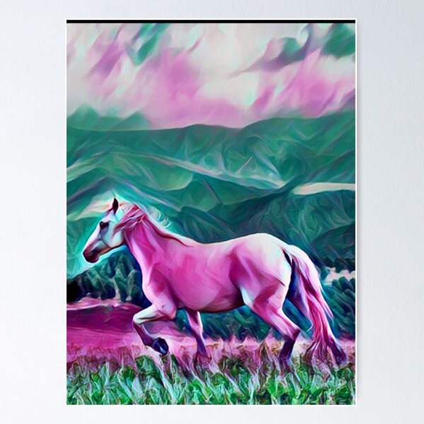 Item preview, Mustang In Landscape Clouds designed and sold by teewearstyle.