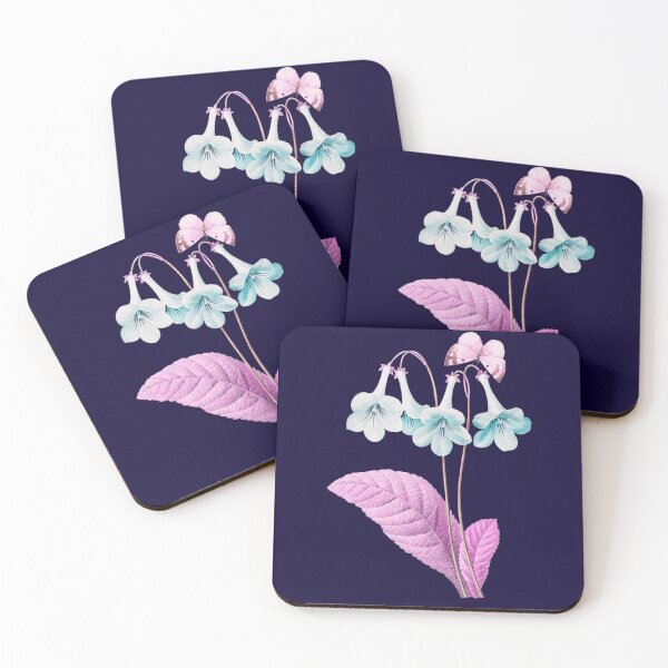 Item preview, Canterbury Flower, Alternative Illustration - Blue and Pink Rose designed and sold by DaphneKstudio .
