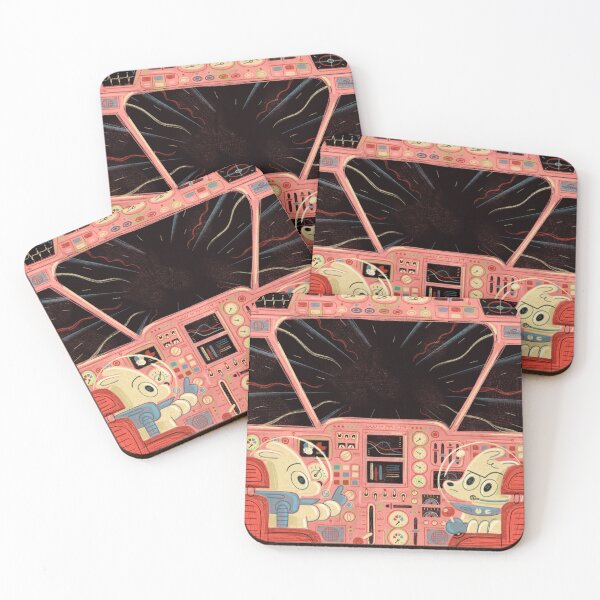 rescued laika Coasters (Set of 4)