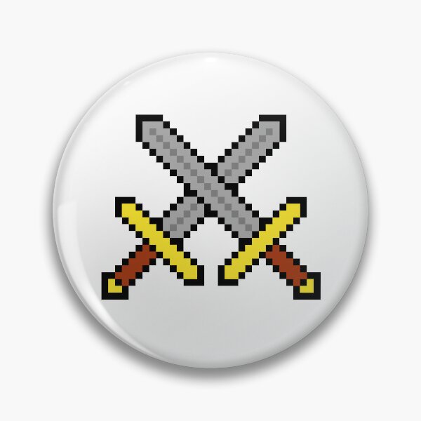 Item preview, Pixel art crossed swords designed and sold by Francesko221.