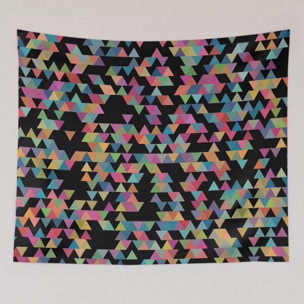 Item preview, Multicolor geometric triangles designed and sold by cutecrazytshirt.