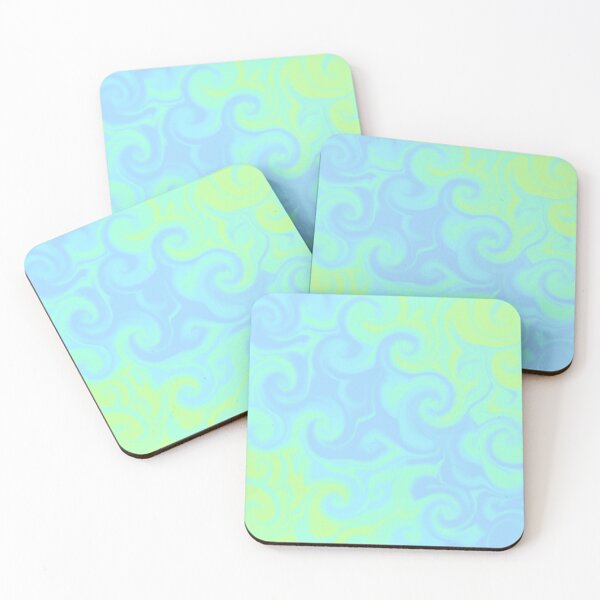 Item preview, Pastel Green and Blue Swirl Pattern designed and sold by AshleeBathroom.