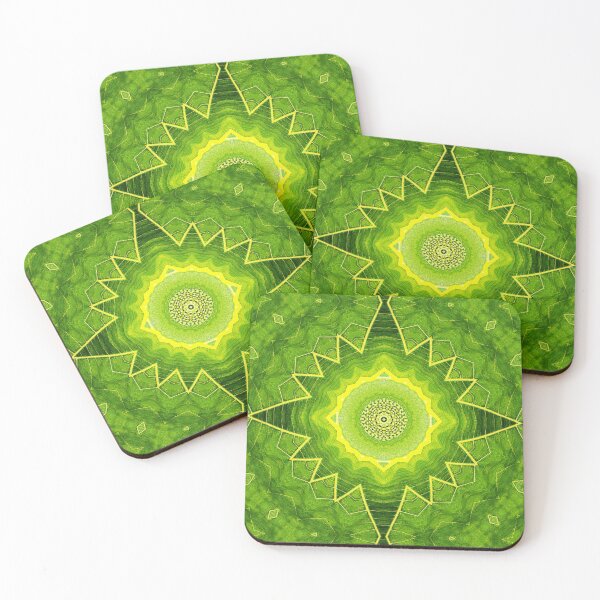 Item preview, ABSTRACT PAINTED GEOMETRIC ART BREADFRUIT PATTERN WITH LEAVES. designed and sold by Ralek.