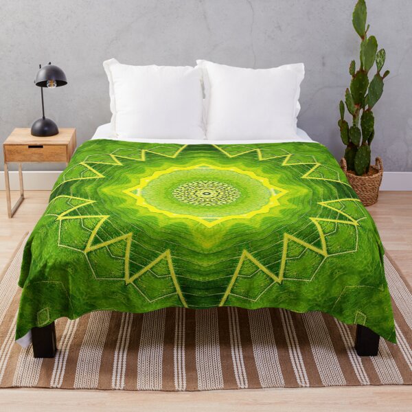 Item preview, ABSTRACT PAINTED GEOMETRIC ART BREADFRUIT PATTERN WITH LEAVES. designed and sold by Ralek.
