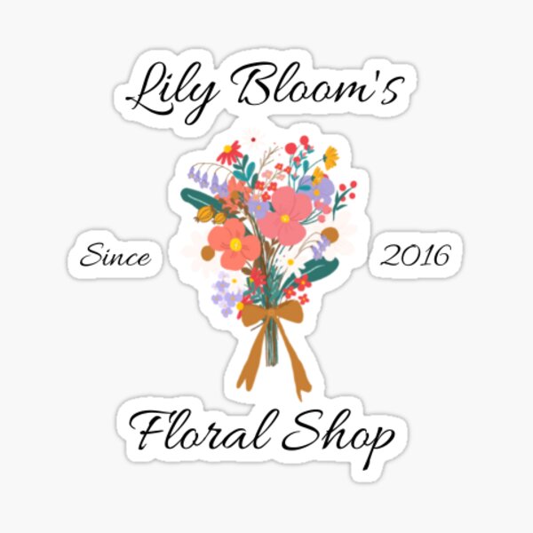 "it ends with us, lily bloom logo" Sticker for Sale by rachelwin