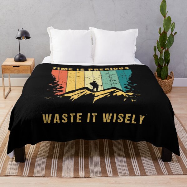 Item preview, time is precious waste it wisely designed and sold by YassJmShop.