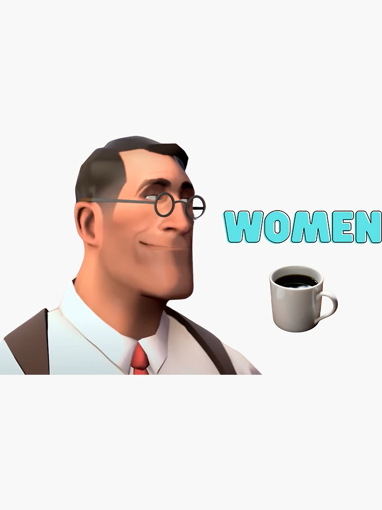 funny Women coffee meme ☕ Sticker for Sale by Mut-artist