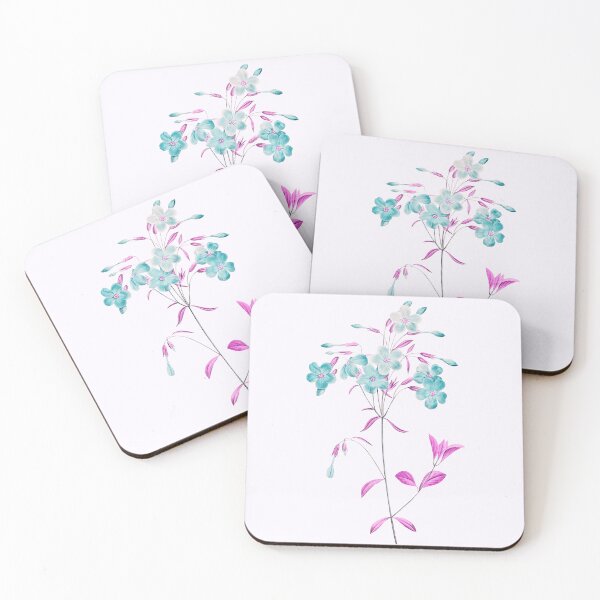 Item preview, Reptans Flower, Alternative Illustration - Blue and Pink Rose designed and sold by DaphneKstudio .