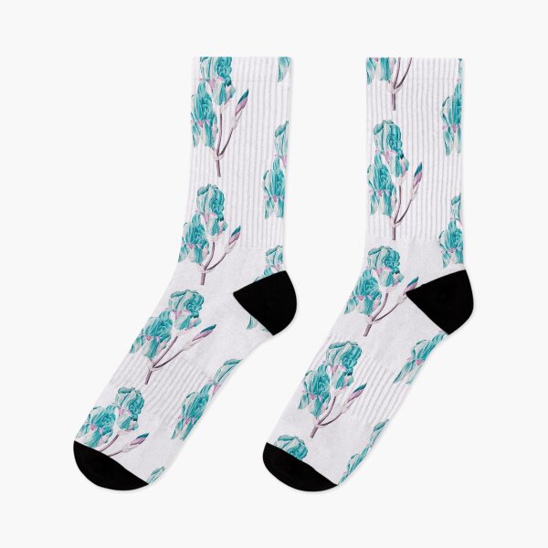 Item preview, Iris Pallida Flower, Alternative Illustration - Blue and Pink Rose designed and sold by DaphneKstudio .