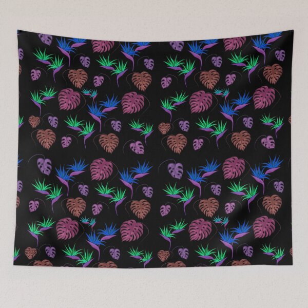 Item preview, Tropical Bird Of Paradise Black Edition Flower And Plants  designed and sold by Narkusdesign.