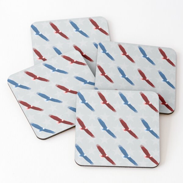 Item preview, Red, white, and blue bald eagle pattern over stars designed and sold by Thomas Dossman.