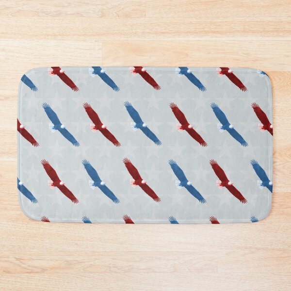 Item preview, Red, white, and blue bald eagle pattern over stars designed and sold by Thomas Dossman.