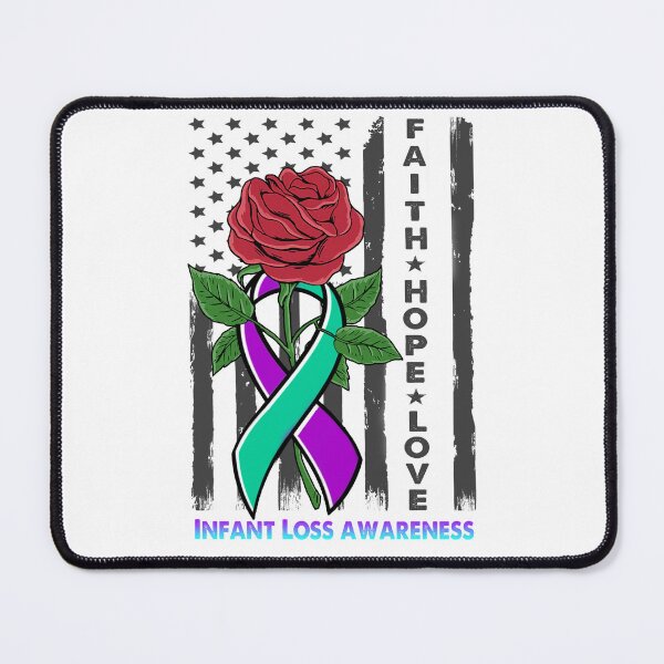 Item preview, Faith Hope Love Infant Loss Awareness American Flag designed and sold by Kohend.