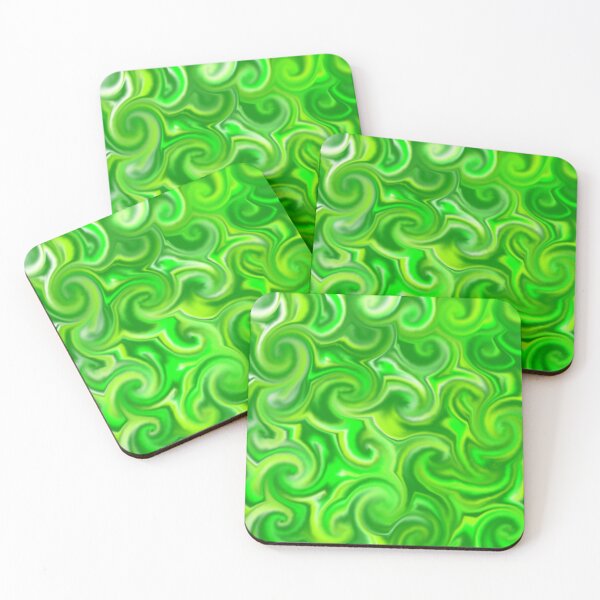 Item preview, Green and White Swirl Pattern designed and sold by AshleeBathroom.