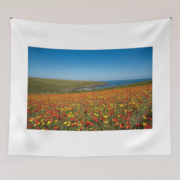 Item preview, Poppy fields  at Polly Joke cove Cornwall designed and sold by eddiej.