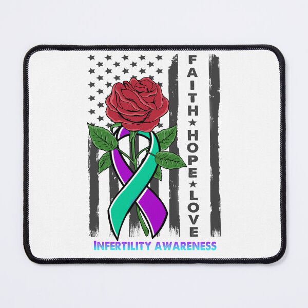 Item preview, Faith Hope Love Infertility Awareness American Flag designed and sold by Kohend.