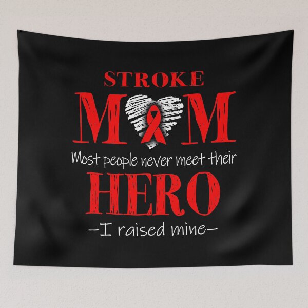 Item preview, Proud Stroke Mom HERO I Raised Mine designed and sold by Mnrshirley.