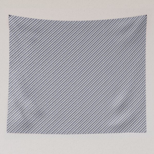 Item preview, Diagonal Blue Lines Pattern, Blue Diagonal Stripes designed and sold by antevasinart.