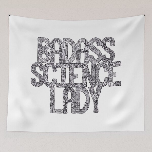 Item preview, Badass Science Lady designed and sold by Hana Ayoob.