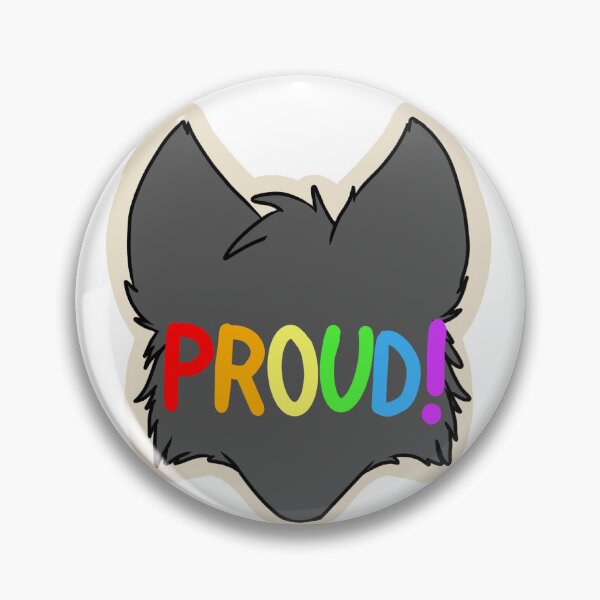 Item preview, "Proud!" Furry pride sticker designed and sold by PeachsnootSuits.