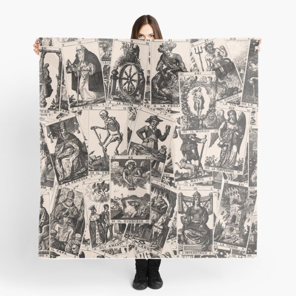 Tarot cards pattern Scarf