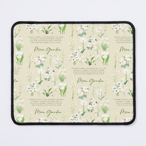 Item preview, hand painted Moon garden watercolor with background designed and sold by ColorandColor.