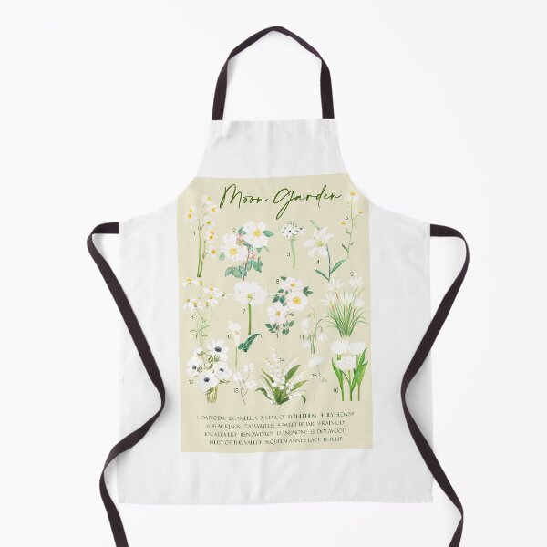 Item preview, hand painted Moon garden watercolor with background designed and sold by ColorandColor.