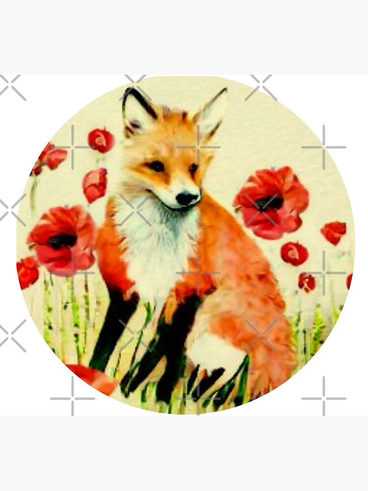 Poppyfield fox large canvas Poppyfield fox large canvas