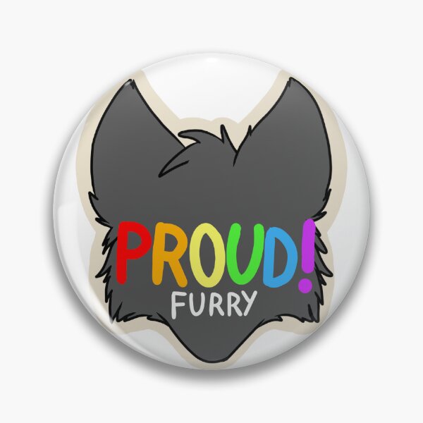 Item preview, "Proud furry" Furry Sticker designed and sold by PeachsnootSuits.