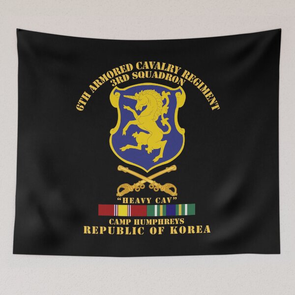 Item preview, Army - 3rd Sqdrn 6th ACR w Cav Br Camp Humphreys w KR SVC designed and sold by Military Insignia Products.