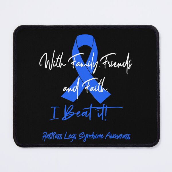 Item preview, Restless Legs Syndrome Warrior - With Family, Friends, and Faith - I BEAT IT! designed and sold by Robbsyn.