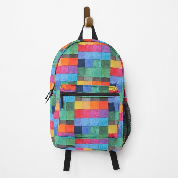 Item preview, Colour. Bright watercolour patchwork of rainbow colour blocks designed and sold by nocturniart.