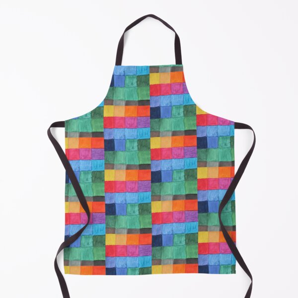 Item preview, Colour. Bright watercolour patchwork of rainbow colour blocks designed and sold by nocturniart.