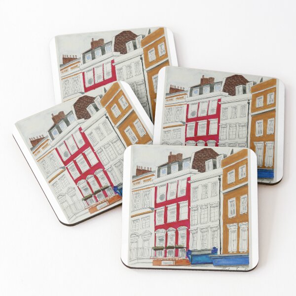 Item preview, Mayfair - London neighborhood buildings in watercolor designed and sold by Malu-Iriarte.
