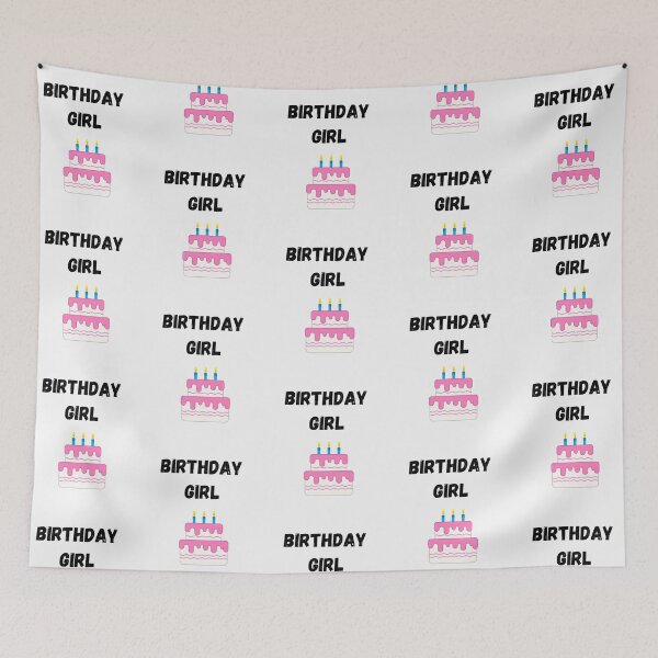 Item preview, Birthday Girl Pink Cake with Candles designed and sold by JRice66.